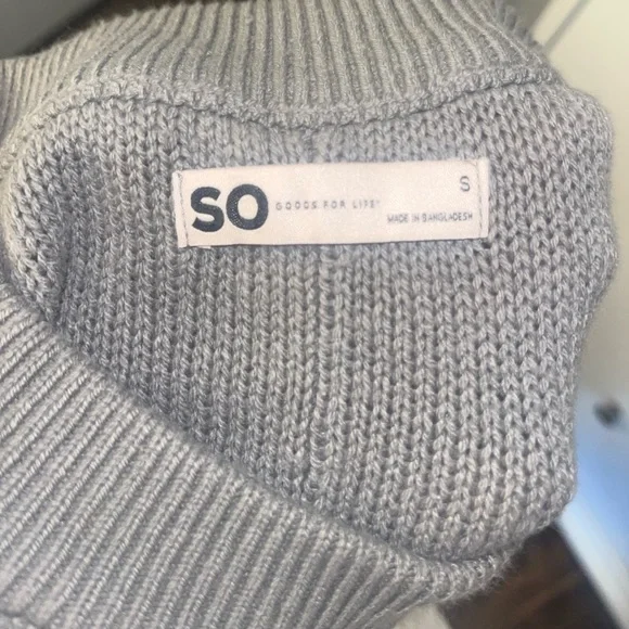 Grey Women’s Smiley Sweater - Picture 3 of 3